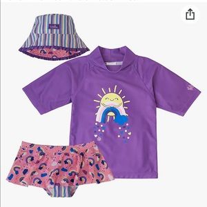 NWT UV Skinz Kids 3pc Sunwear Set